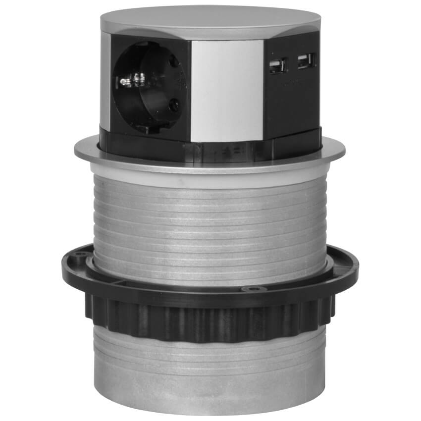 BüroTurm, versenkbare Steckdosen, 230V/16A, max. 3500W