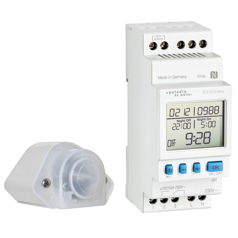 Digital-Dmmerungsschalter, fr Reiheneinbau, 230V/2.000W/1.000VA