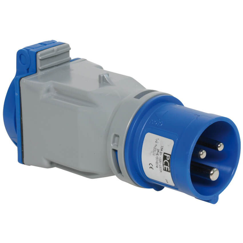 CEE-Adapterstecker, CEE-Stecker auf Schutzkontakt-Kupplung, 3-polig,  16A/230V - CEE-Adapter Kraftstrom Schalt-, Steckgeräte Installation - Max  Pferdekaemper GmbH & Co. KG