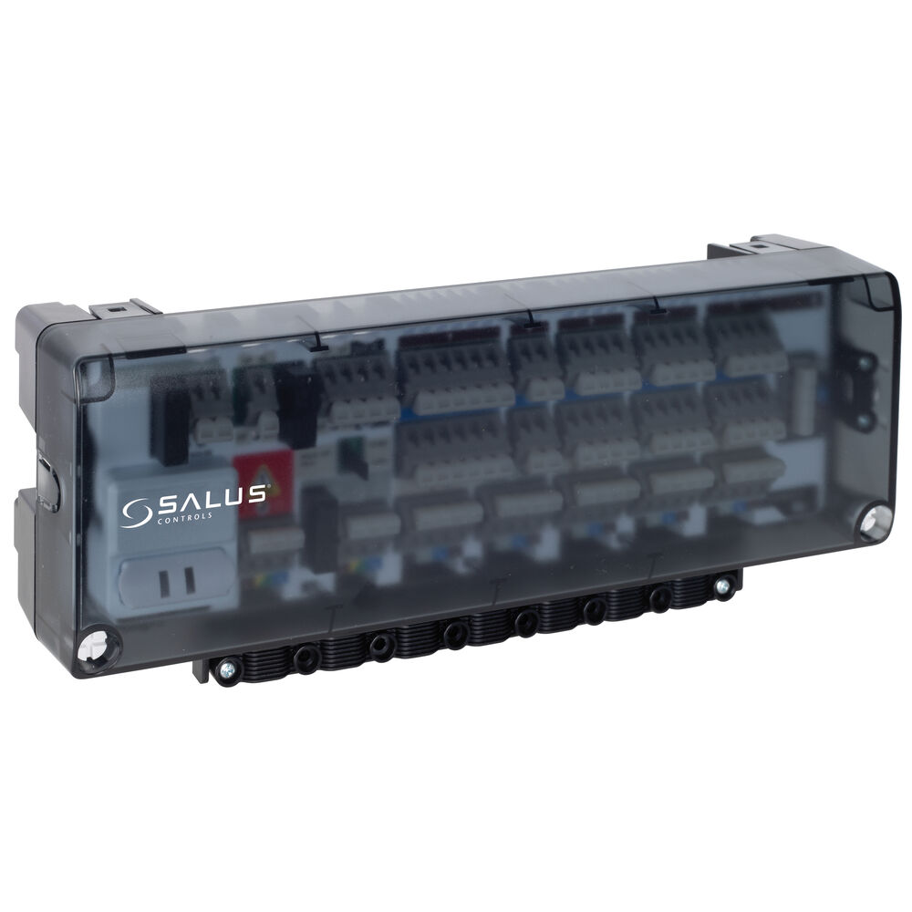 Regelleiste, CB500CO, zur Verbindung von max. 5 Thermostaten (Zonen) mit bis zu 20 Stellantrieben, erweiterbar