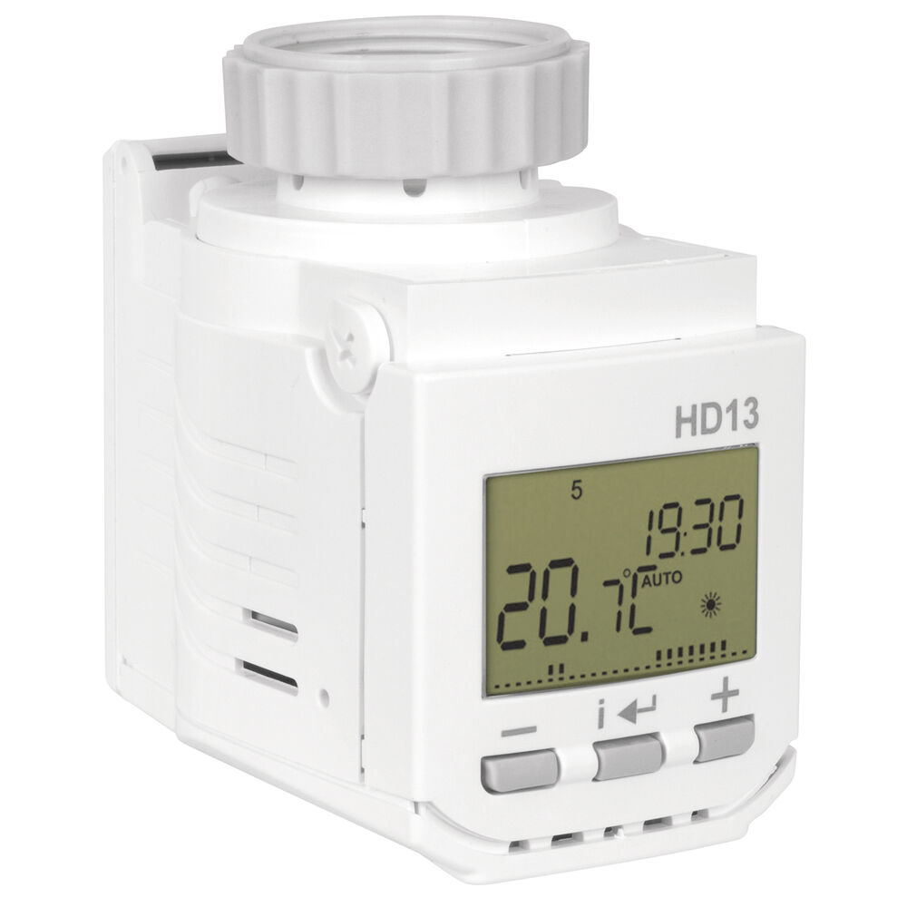 Heizkrperthermostat, HD13, digital, 2 Temperaturstufen und 8 Temperaturnderungen pro Tag