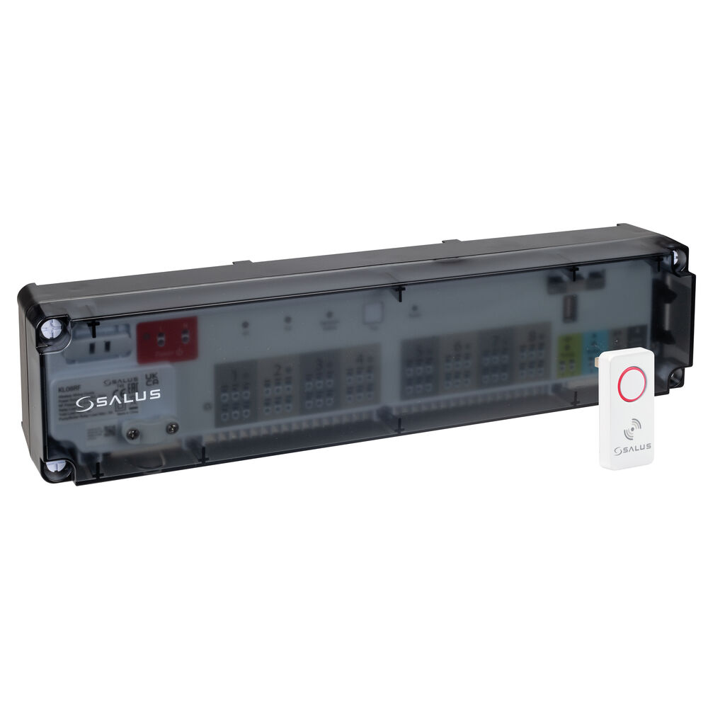 Funk-Regelleiste, KL08RF, zur Verbindung von max. 8 Thermostaten (Zonen) mit bis zu 24 Stellantrieben