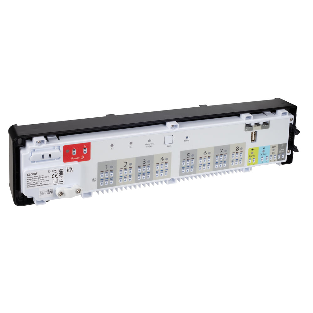 Funk-Regelleiste, KL08RF, zur Verbindung von max. 8 Thermostaten (Zonen) mit bis zu 24 Stellantrieben Bild 2
