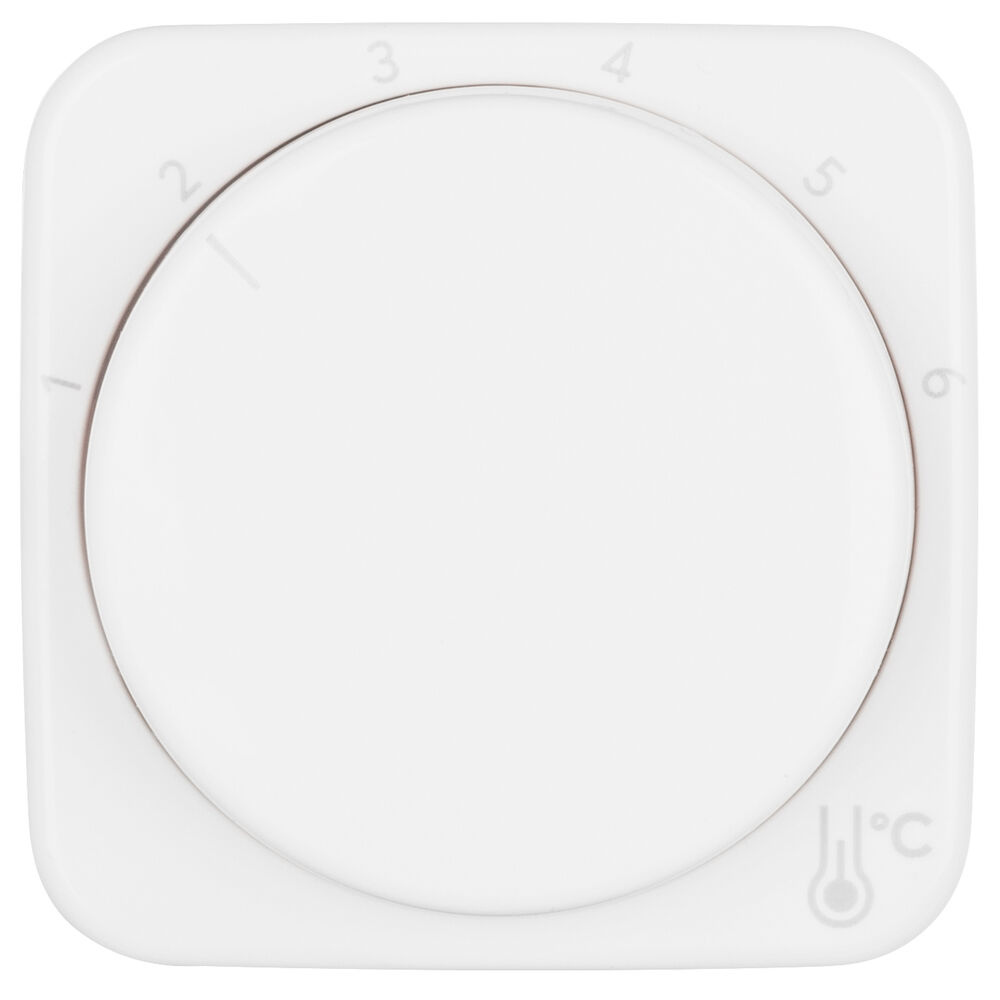 Zentralplatte mit Drehknopf, f�r Raumtemperaturregler 1094 U-101, BUSCH REFLEX SI 