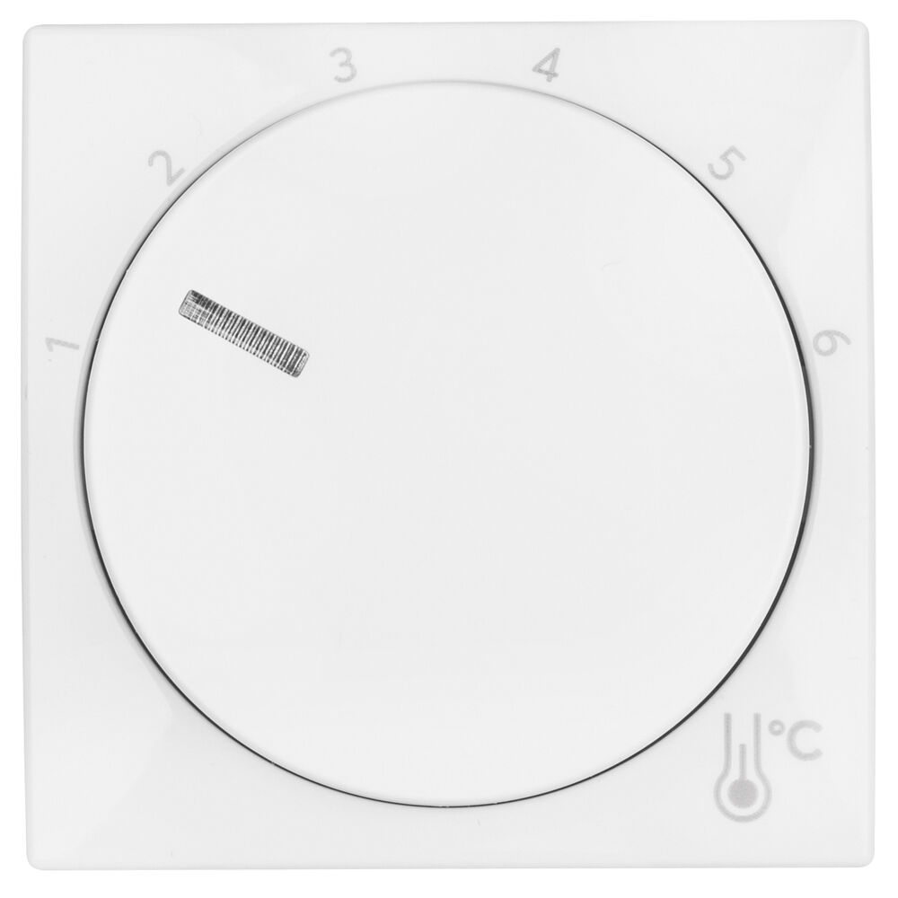 Zentralplatte mit Drehknopf, f�r Raumtemperaturregler 1094 U-101, BUSCH Balance-SI