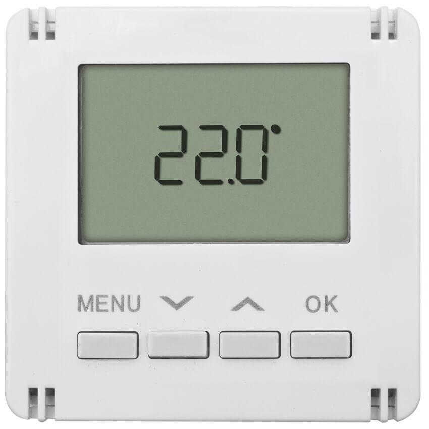 Aufsatz, fr Raumthermostat-Einsatz, digital, MERIDIAN, reinwei