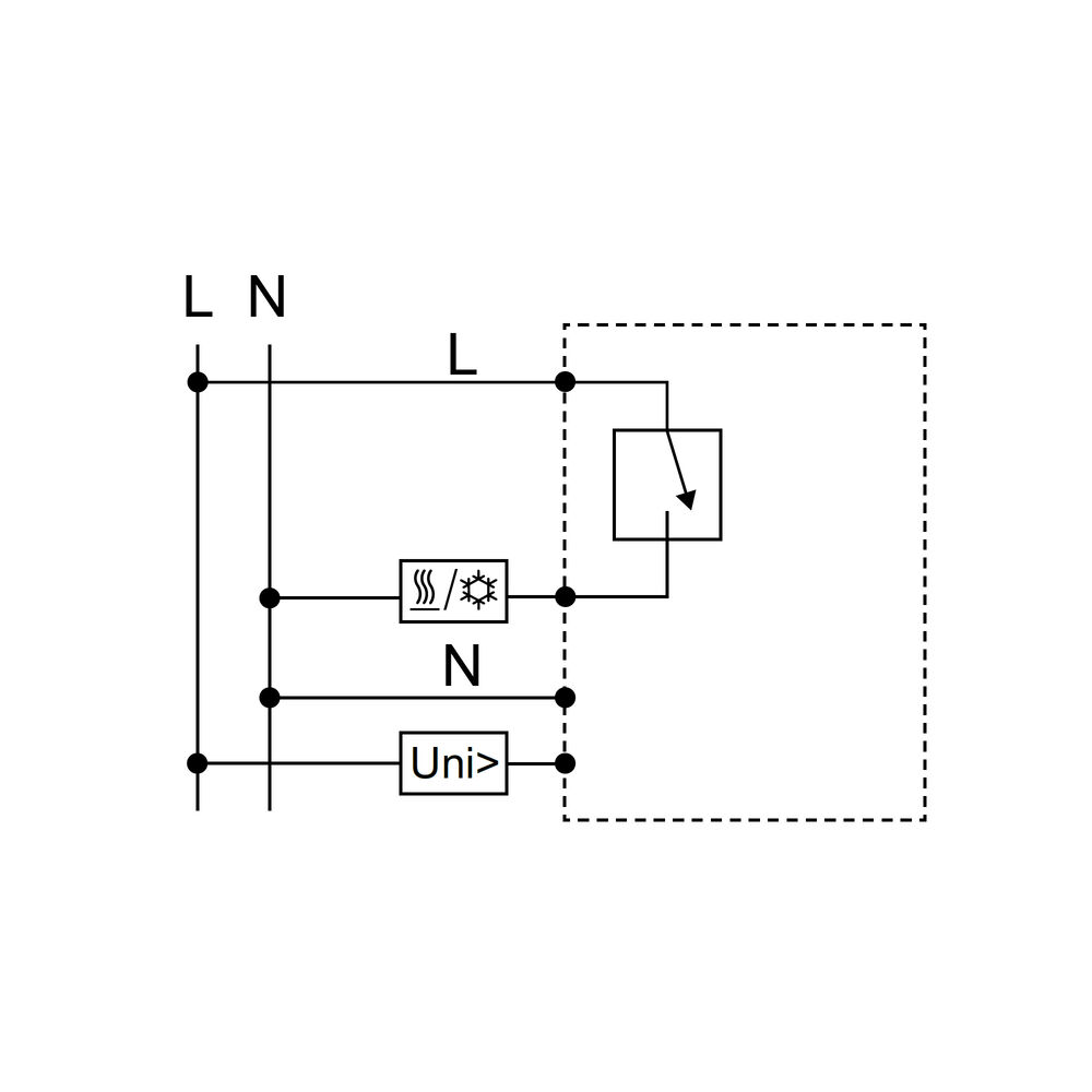 AP-Raumthermostat, ATR 4500, Ausgang Triac (18W), +5� bis +30�, aktivwei�, 86 x 86 mm Bild 4