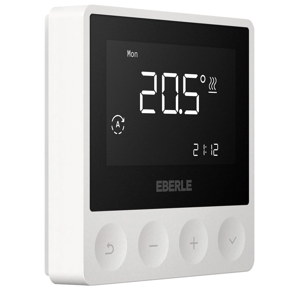 AP-Raumthermostat, ATR 4800, Ausgang Triac (18W), mit Uhrenfunktion, aktivwei�, 86 x 86 mm Bild 2