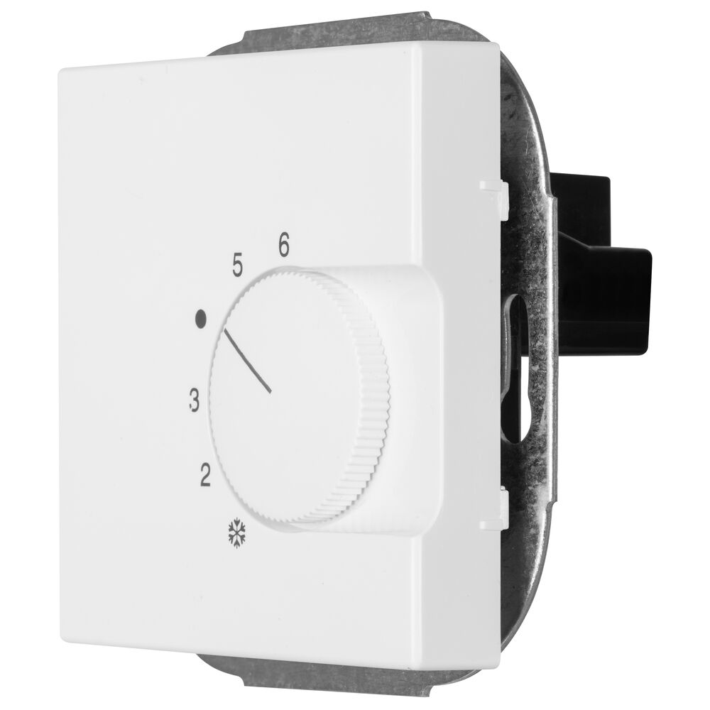 Kombi-Raumthermostat, �ffner, 230V/10A, +5� bis +30�, Zentralplatte 63 x 63, studiowei� Bild 2