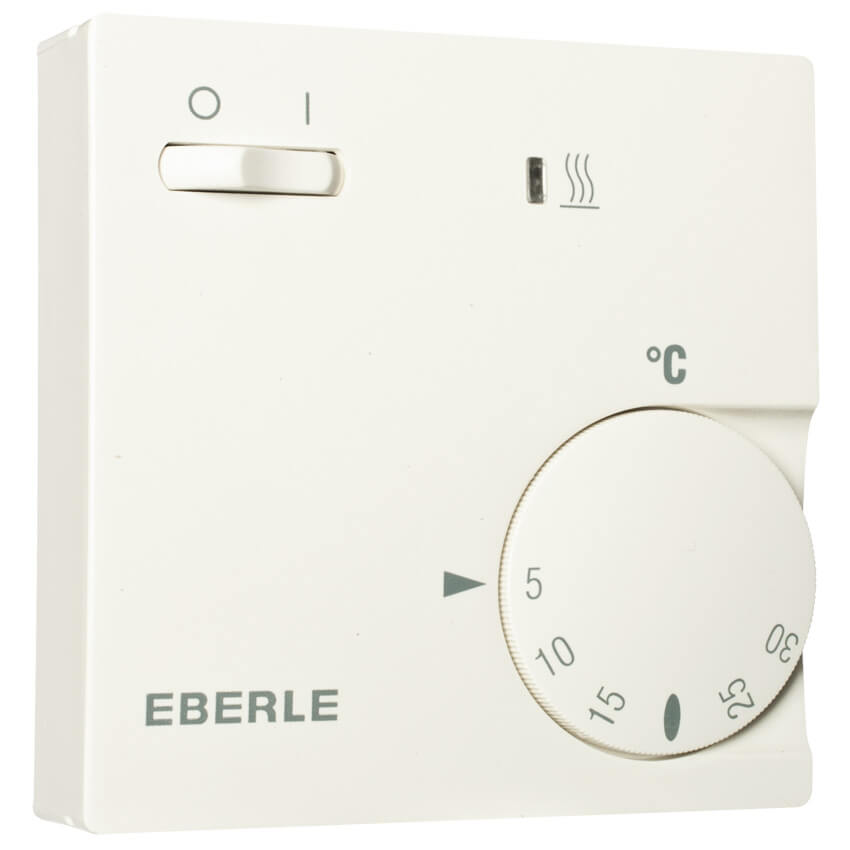 AP-Raumthermostat, DESIGN 2000 RTR-E 6202, 230V/10A, +5 bis +30, ffner, mit Schalter, reinwei