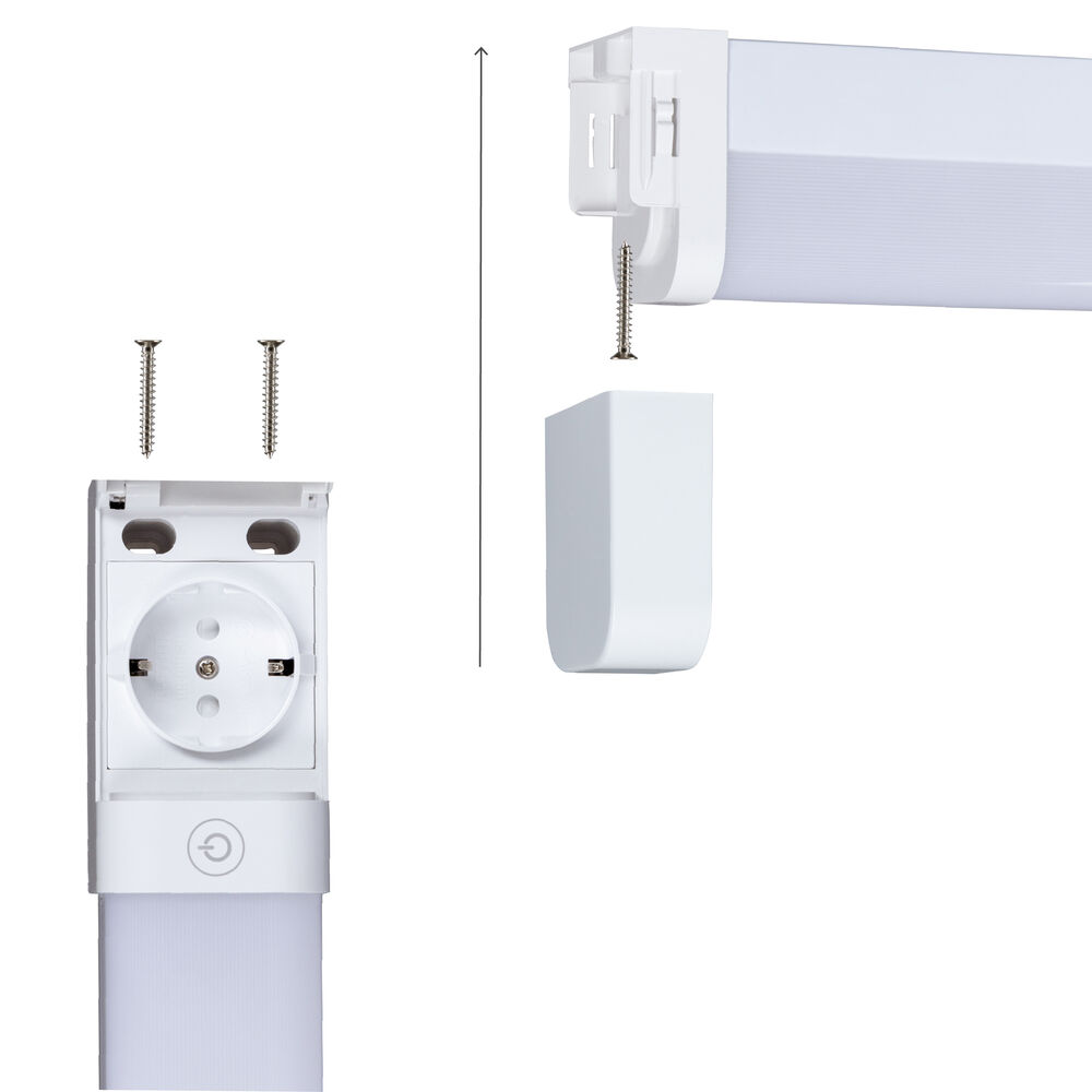 Spiegelleuchte, LED/15W, mit Steckdose Bild 4