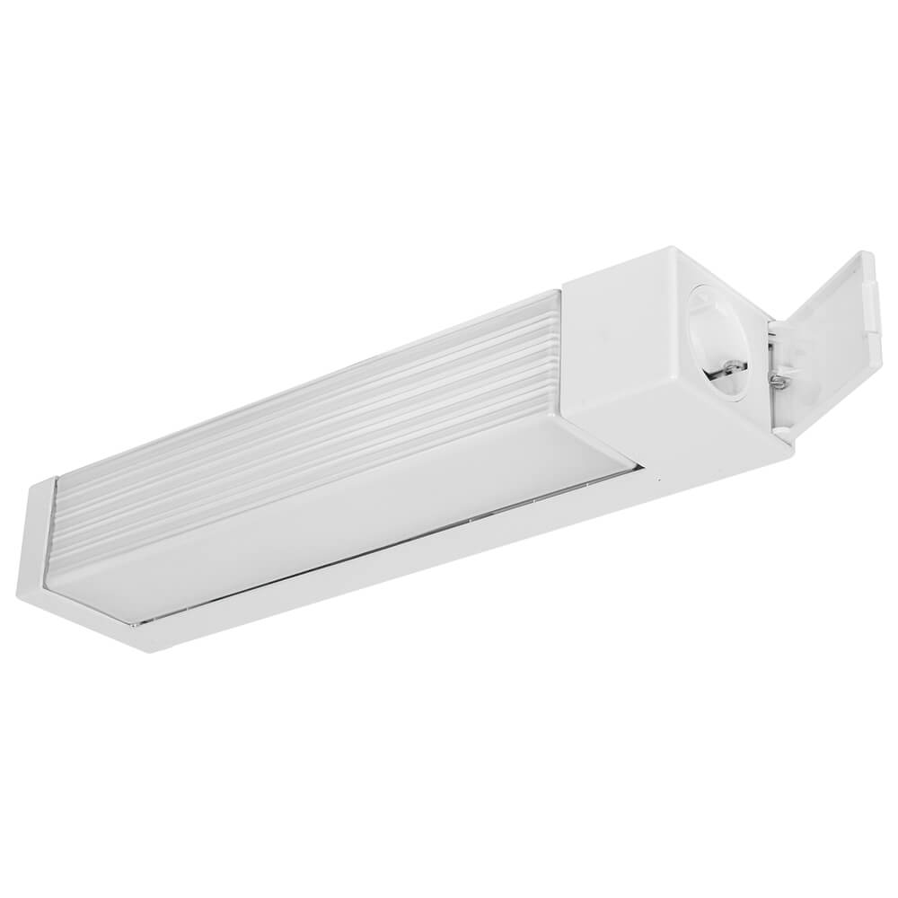 Spiegelleuchte, 2 x E14/40W, Opalglas