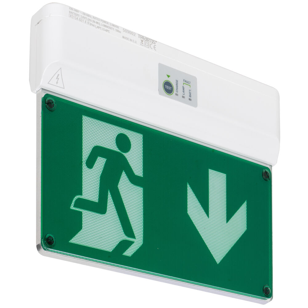 Not- und Sicherheitsleuchte, LED/3,5W, 100 lm, Notlicht 3 Stunden