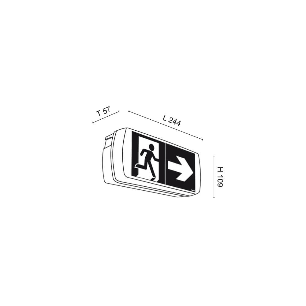 Not- und Sicherheitsleuchte, U21, LED/3W, 100 lm, Notlicht >3 Stunden Bild 3