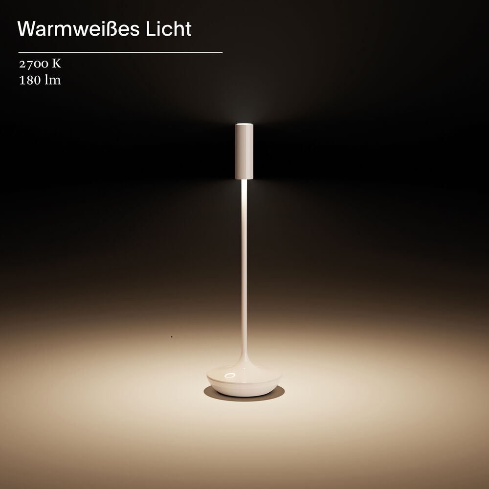 Akku-Tischleuchte, NUCANDLE, LED/1,6W Bild 5