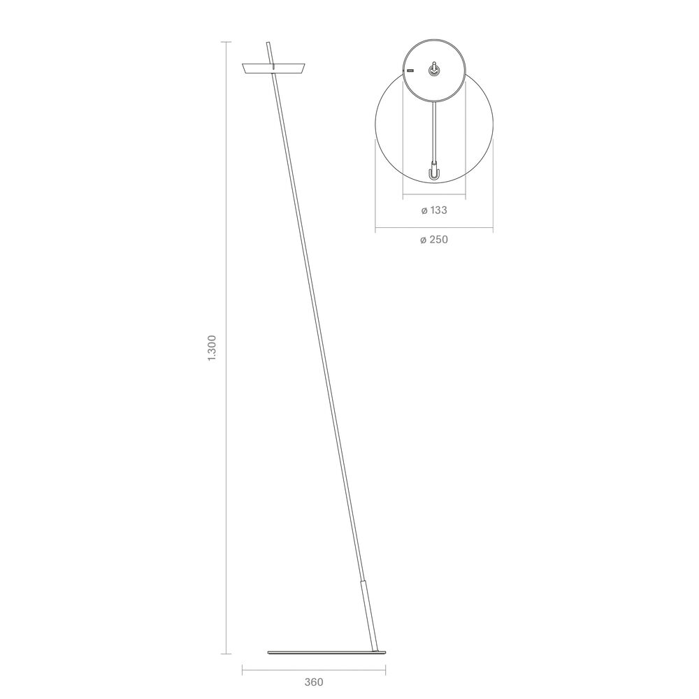 Akku-Standleuchte, MAHINA, LED/2,2W Bild 9