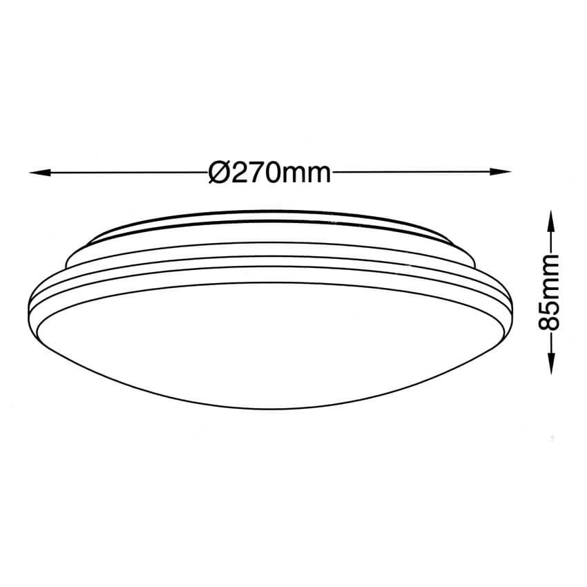 Deckenleuchte,  DELA PUTZ, LED/12W - 15W, 3000K Bild 2