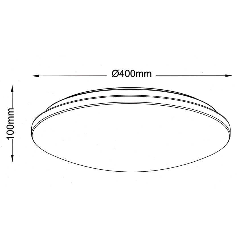 Deckenleuchte, DELA PUTZ, LED/15W, 1.500 lm, 3000K Bild 2