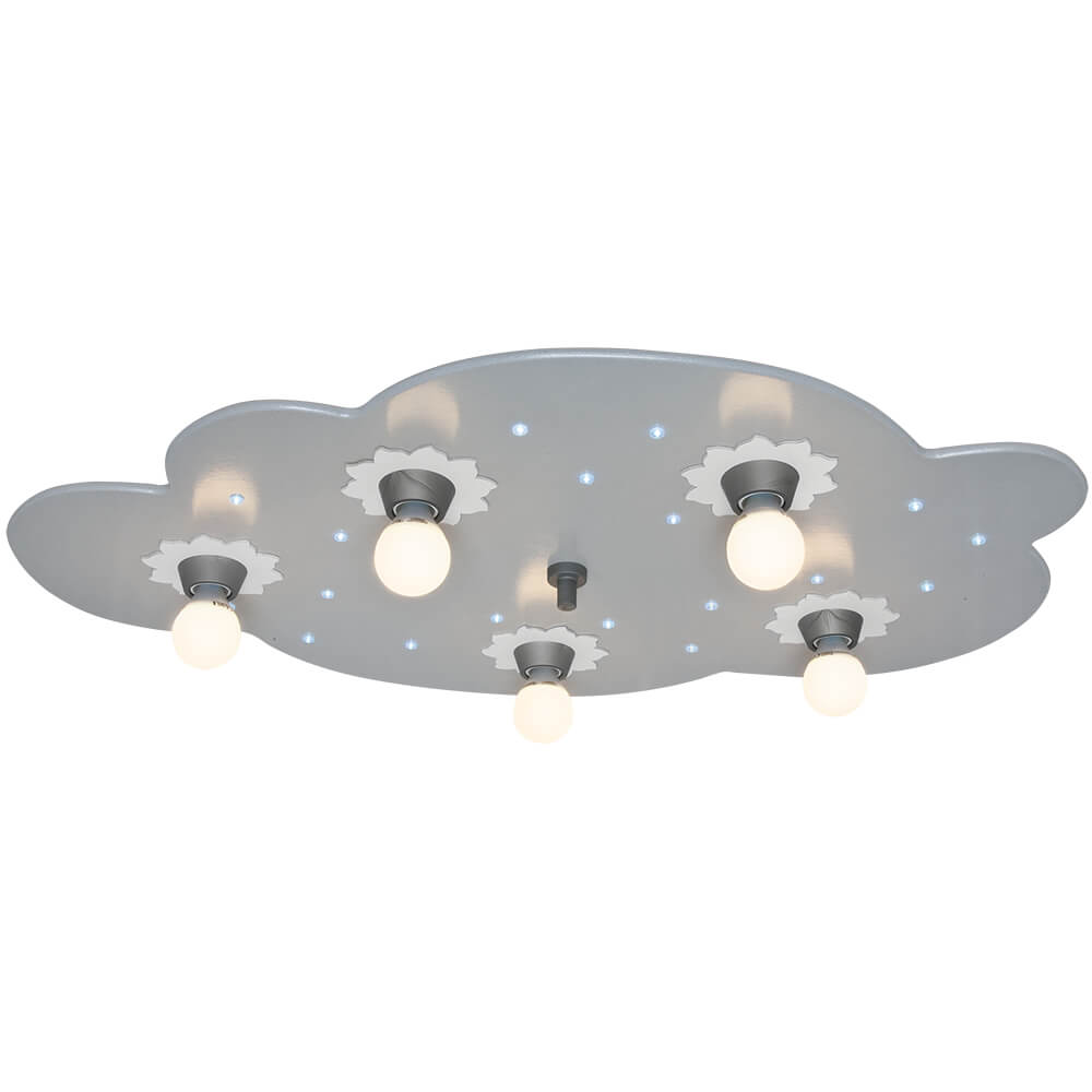 Deckenleuchte, 5 x E14/40W, 20 LED/0,07W