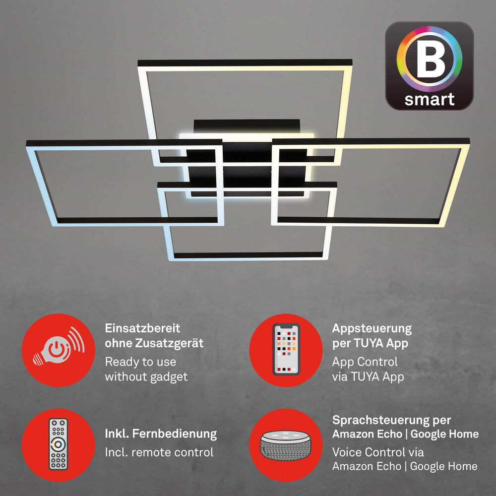 Deckenleuchte, B Smart, LED/50W, 5.500 lm, 2700-6500K Bild 3