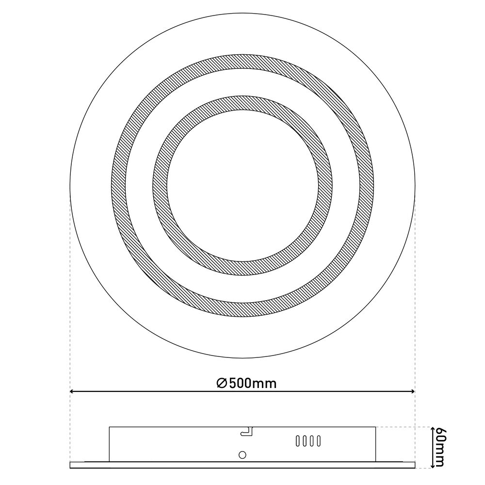 Deckenleuchte, MIREL, LED/35W, 4.400 lm, LED/10W, RGB,  500 Bild 5
