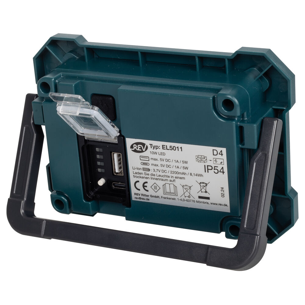 Mini-Akku-Arbeitsleuchte, LED/10W, 6000K Bild 2