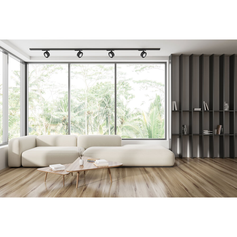 Schienenstrahler, LED/38W, 3.800 lm, 3000K, fokussierbar Bild 2