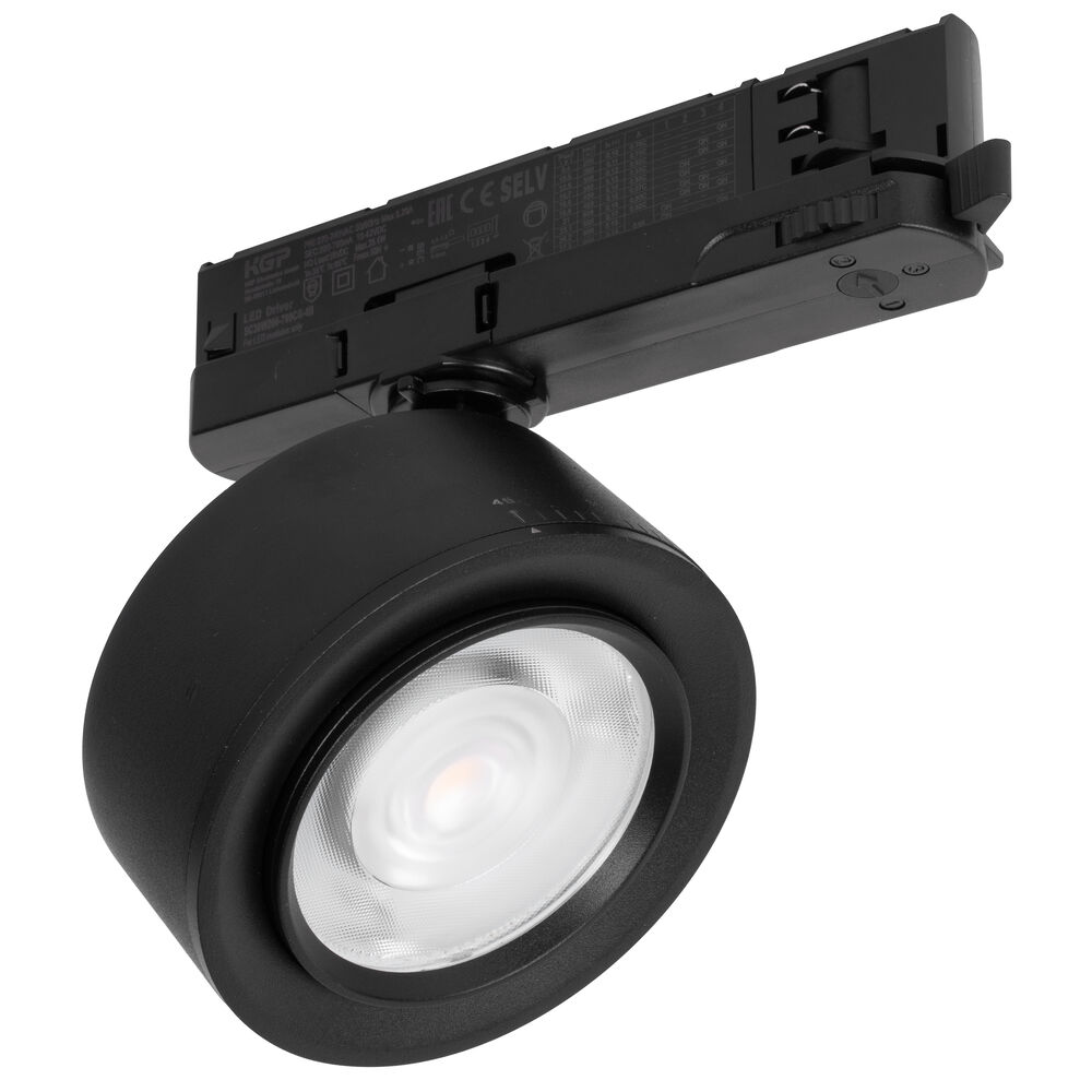 Schienenstrahler, LED/38W, 3.800 lm, 3000K, fokussierbar Bild 3