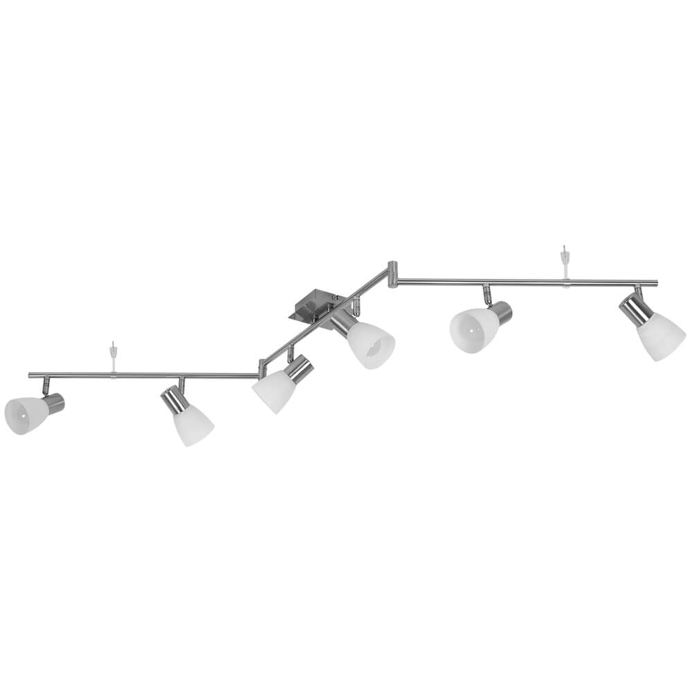 Schiene, 6 x E14/25W, inkl. LED/E14/4W