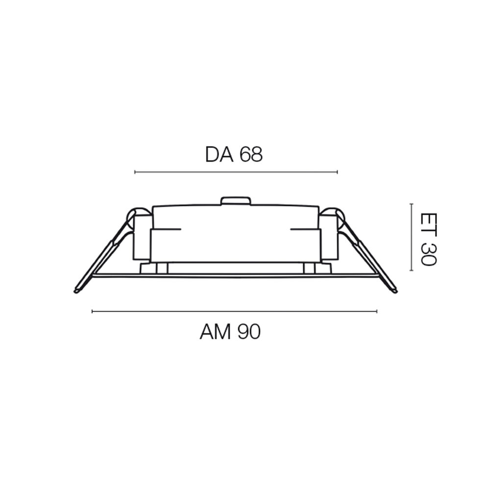 Einbauleuchte, 3er-Set, LED/4,9W, 480 lm, 3000K Bild 5