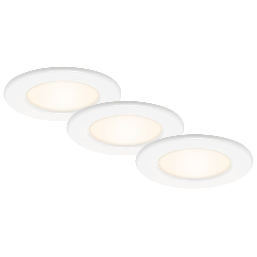 Einbauleuchte, 3er-Set, THIN, LED/6W, 650 lm, 3000K