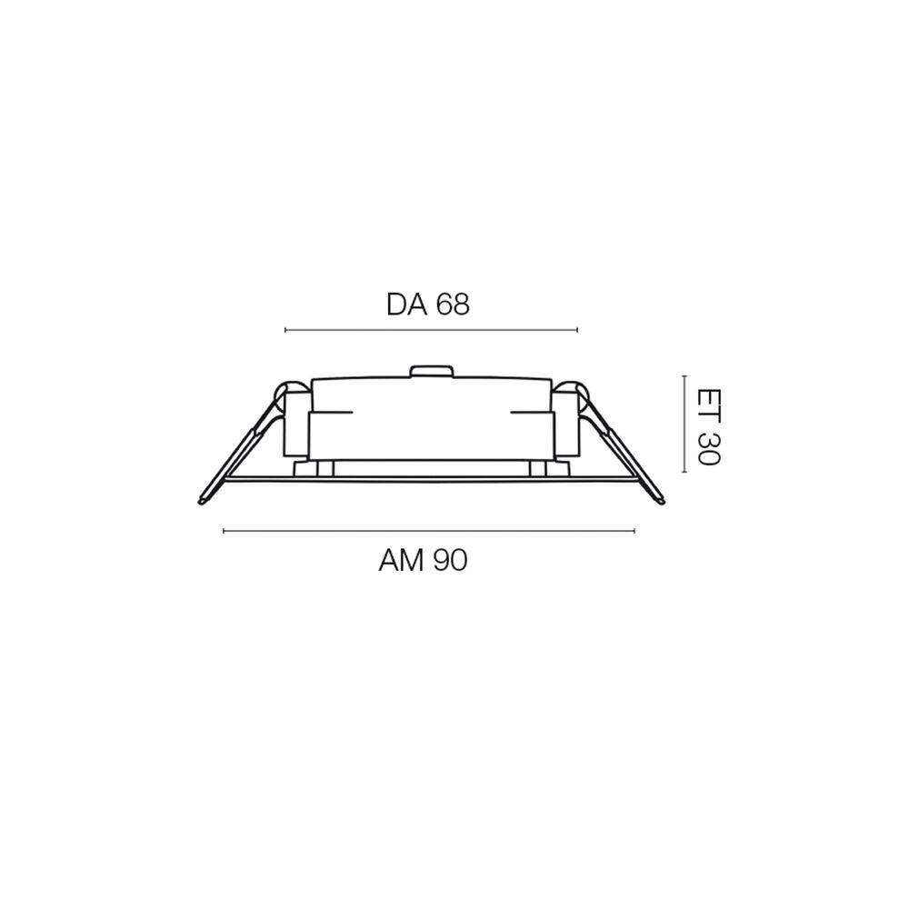 Einbauleuchte, 3er-Set, LED/4,9W, 480 lm, 3000K Bild 5