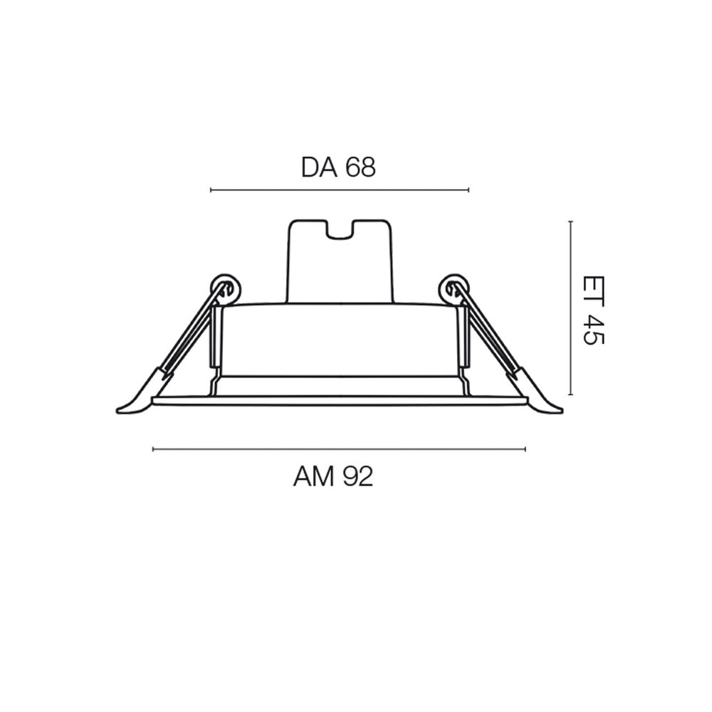 Einbauleuchte, 3er-Set, LED/4,8W, 450 lm, 3000K bis 6500K Bild 6