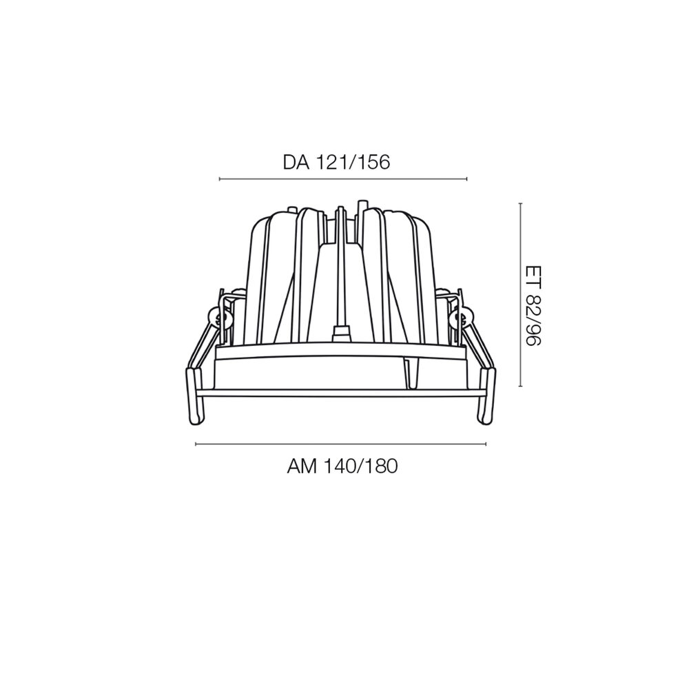 Downlight, LED/18W - 24W, 3000K, DA- 121/156 Bild 3