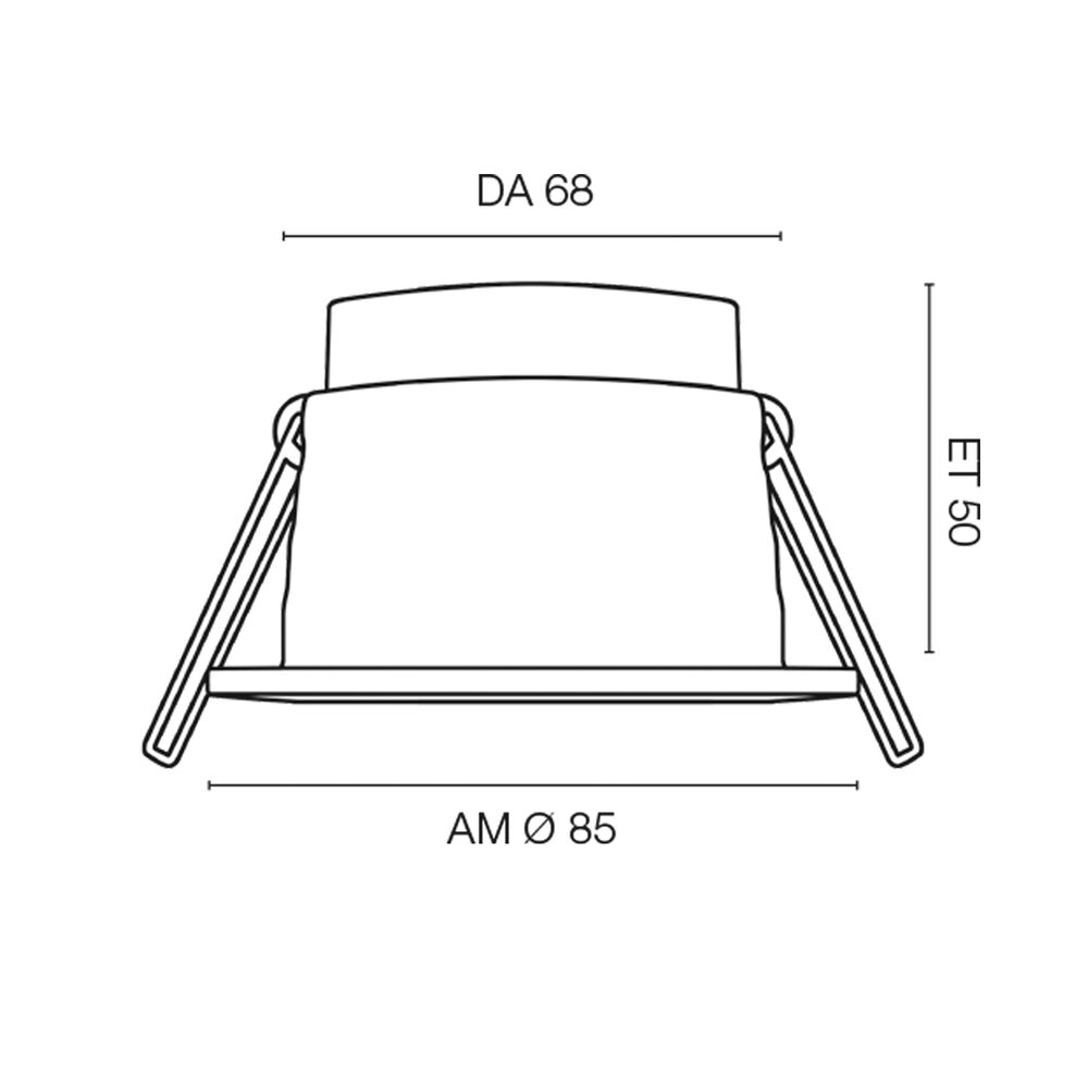 Brandschutz-Einbauleuchte, ONExPRO, LED/3,5W - 7W, 370 lm- 750 lm, 2700K/3000K/4000K Bild 4