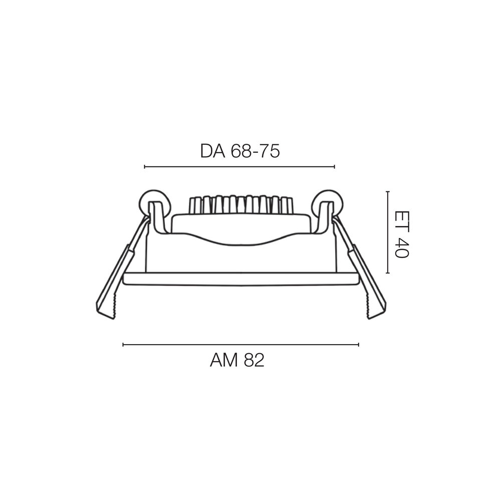 Einbauleuchte, LED/3,5W, 560 lm, 2700K/4000K/6500K Bild 3