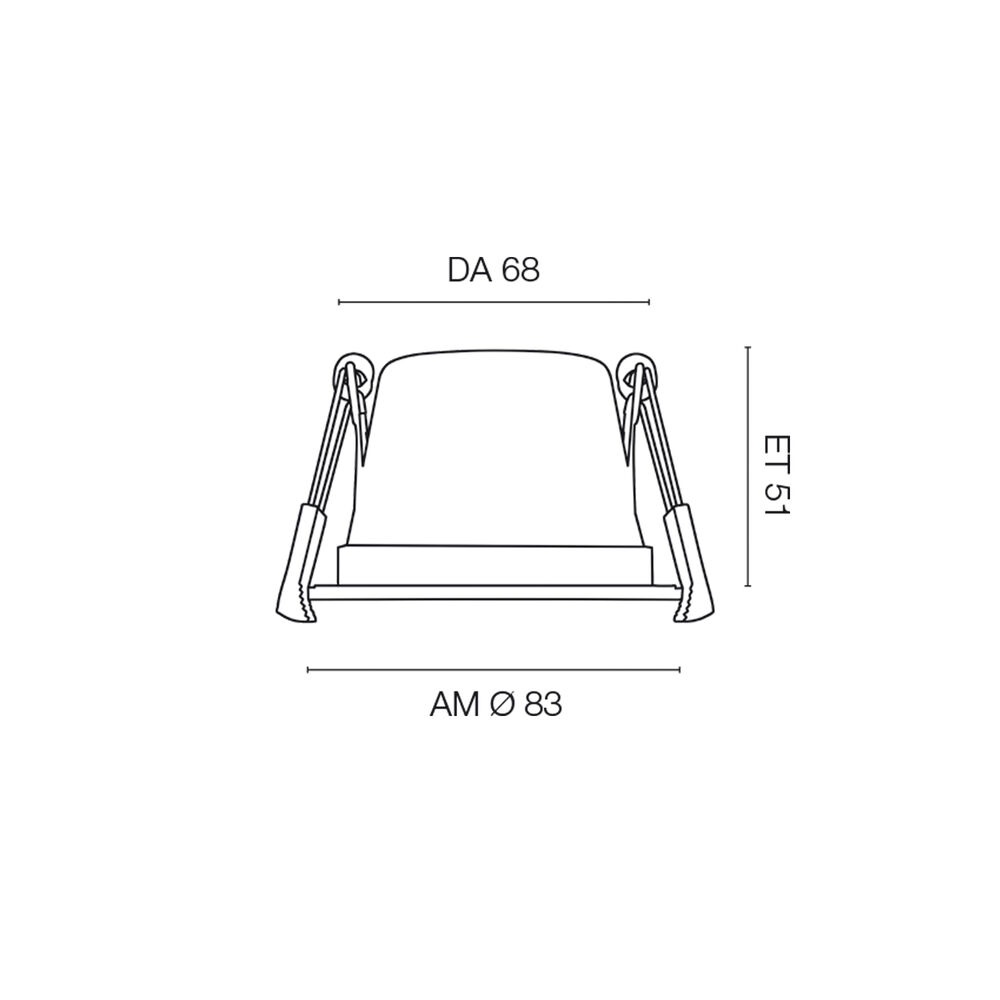Brandschutz-Einbauleuchte, TEGO slim, LED/5,5W, 2800K/4000K Bild 5