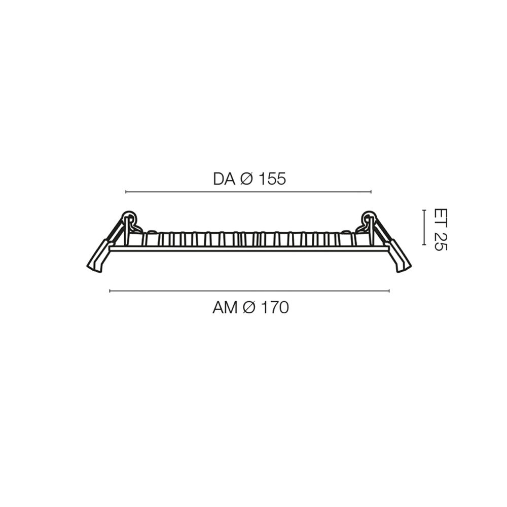  Downlight, LED/6W - 8,5W, Deckenausschnitt � 155 - max. 185, flache ET  Bild 5