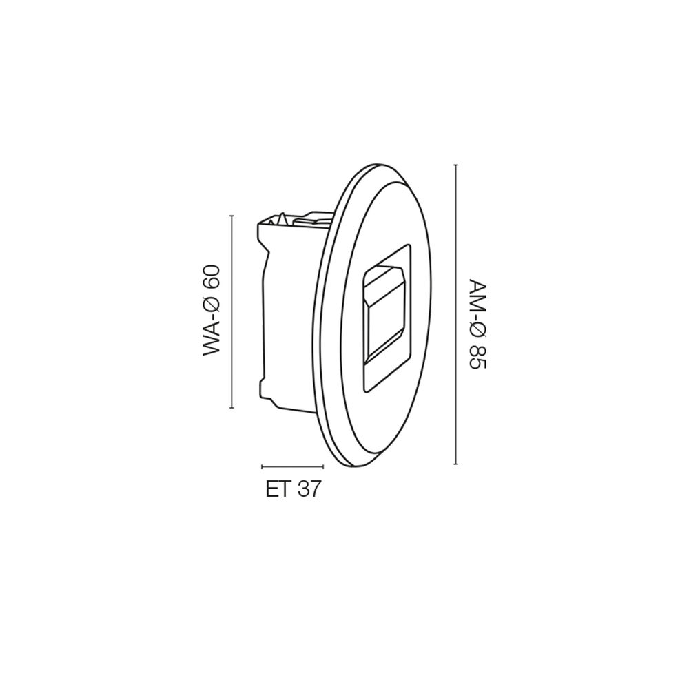 Wand- und Treppeneinbauleuchte, TINA, LED/1W, 45 lm, 3000K Bild 4