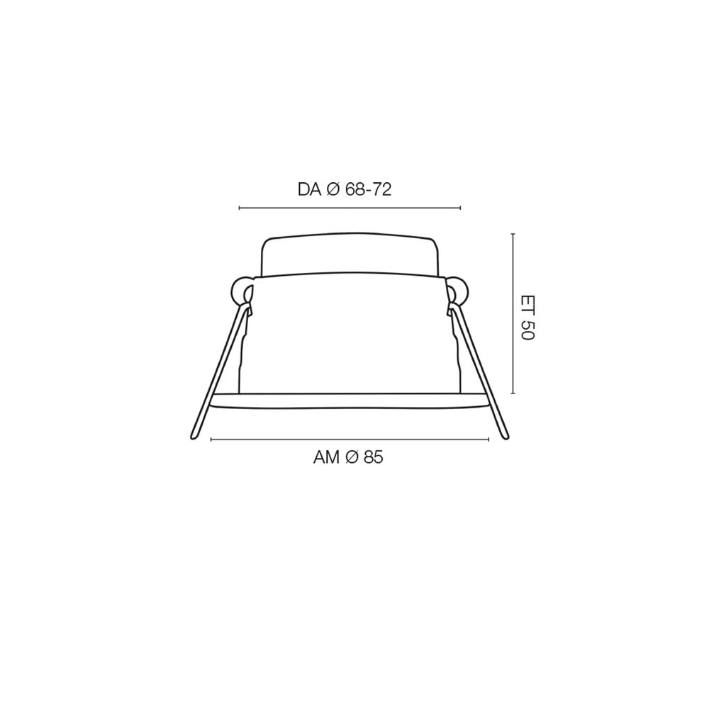 Brandschutz-Einbauleuchte, ONExD2W, LED/3,5W - 7W, 3000K, 4000K oder DimToWarm 3000K-1800K, Deckenausschnitt � 68 - 72 Bild 6