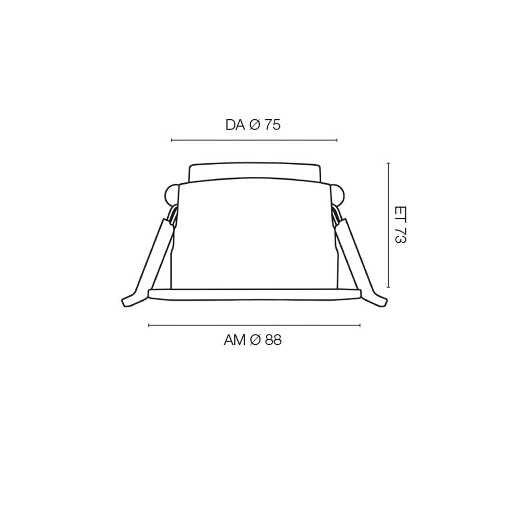 Brandschutz-Einbauleuchte, ONExCSR, LED/3,5W - 7W, 2700K, 3000K, 4000K, Deckenausschnitt � 68 - 72, vollst�ndig Modular Bild 8