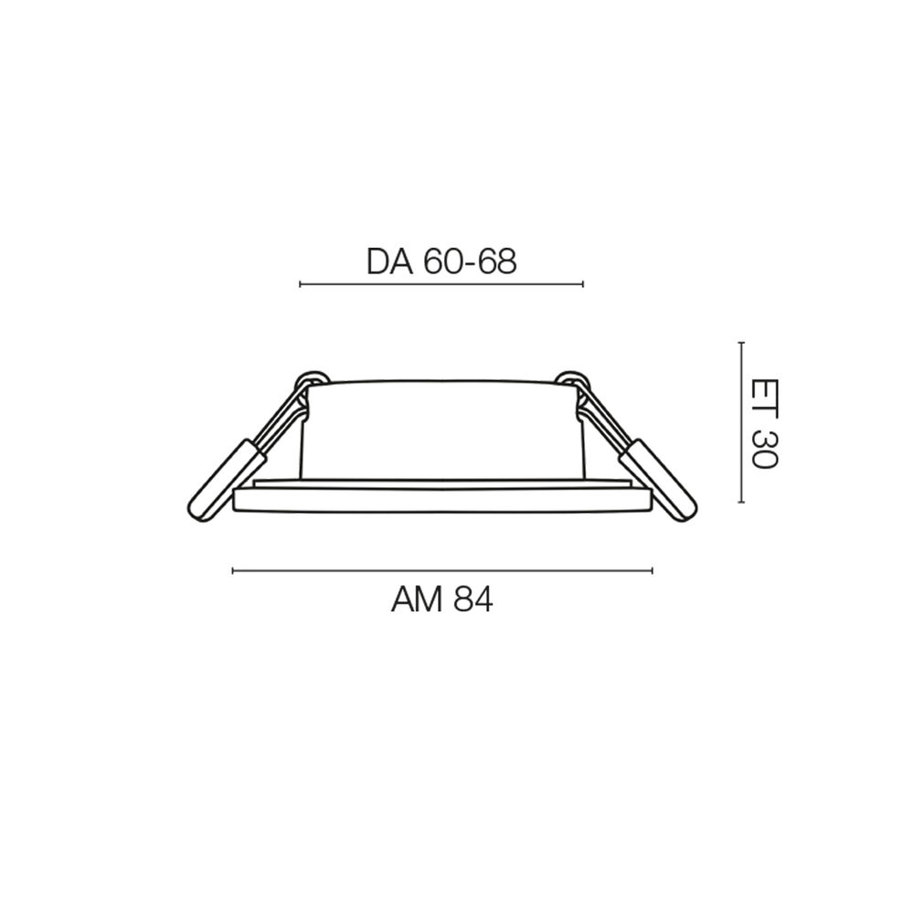 Einbauring, TALU, Aluminium, Deckenausschnitt � 60-68, einfache Wechseltechnik Bild 8
