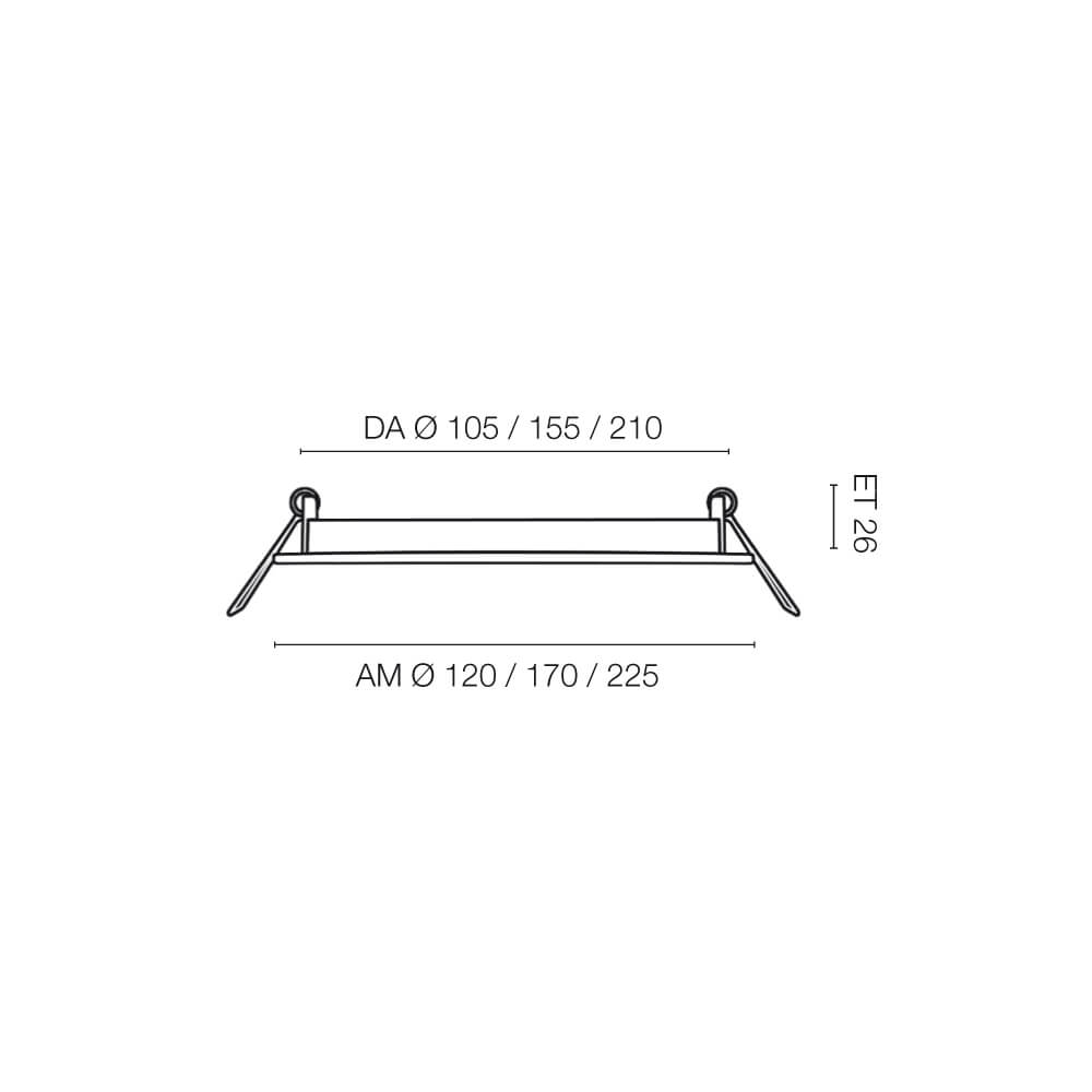 Downlight, LED/6W - 18W, DA- 105 - max. 210 Bild 3