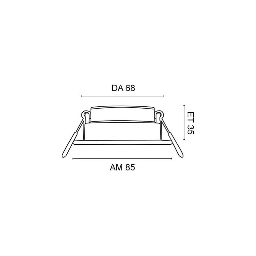 LED-Einbauleuchte,  HALED III,  LED/6W, 400 lm,  2700 bis 2300K Bild 3