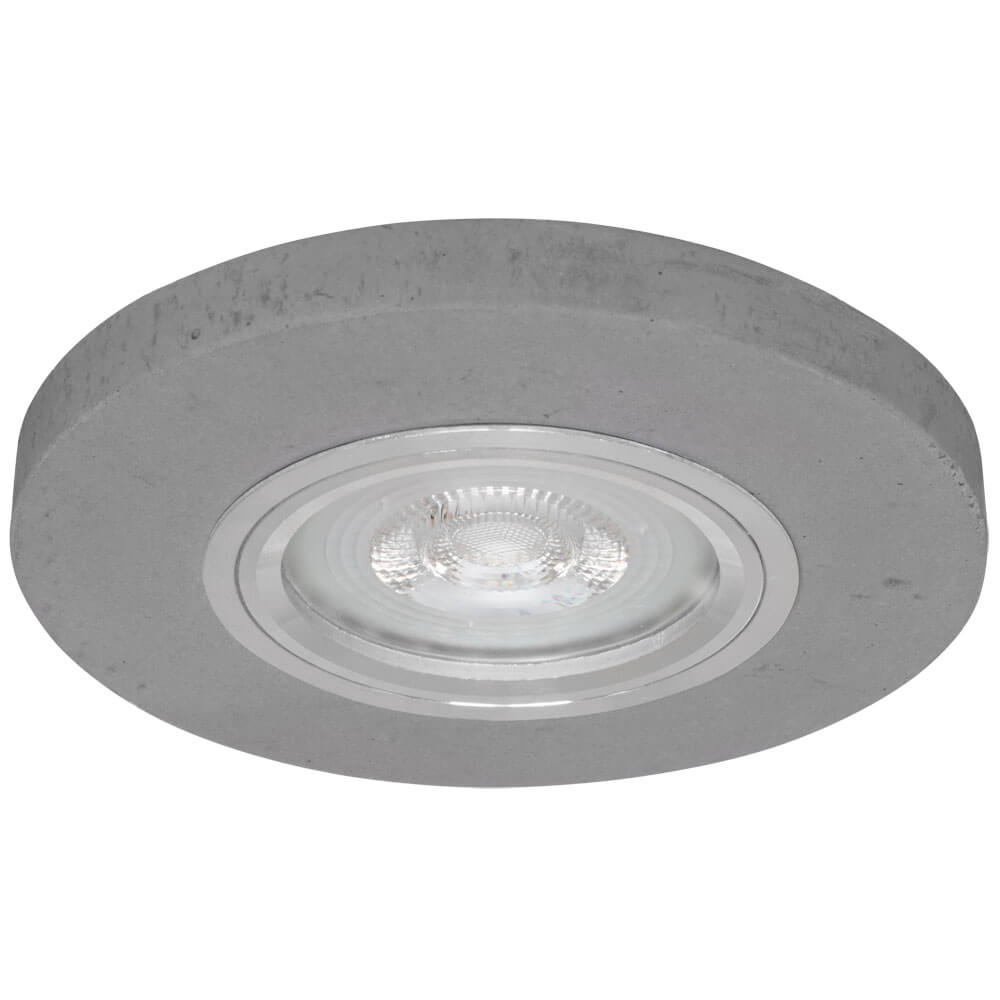 Einbauleuchte, 1 x GU10/35W, Beton grau, Deckenausschnitt � 68