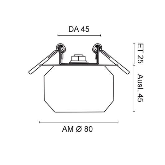 Einbauleuchte, 1 x G4/12V/20W Bild 3