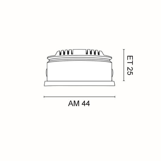 NV-LED-Einbauleuchte, LED/3,3W/350mA Bild 3