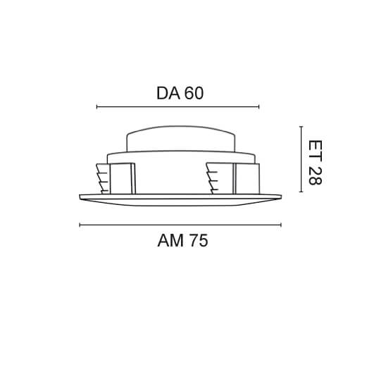 Mbel- und  Deckeneinbauleuchte, LED/4,8W, 400 lm, 3000K Bild 3