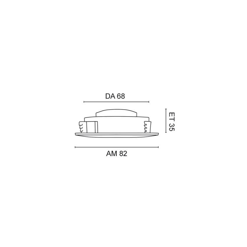 LED-Einbauleuchte,  LED/5,5W, 470 lm, 3000K Bild 3