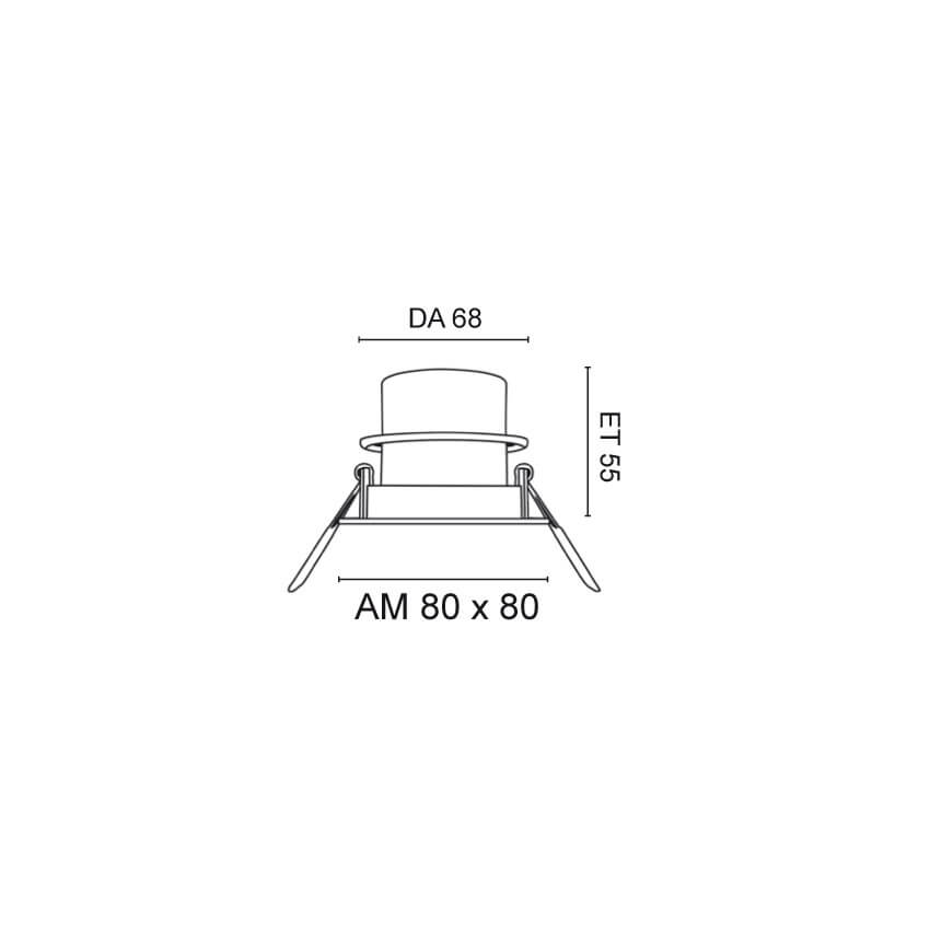 LED-Einbauleuchte,  SIENA SMART,  LED/8W, 500 lm, 2800K Bild 3